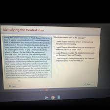 Users are encouraged to contribute to the subreddit, please try to treat others how you would like to be treated. What Is The Central Idea Of The Passage Brainly Com