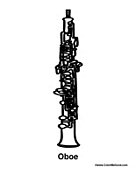 Harp violin viola cello double bass saxophone contrabassoon bassoon clarinet english horn oboe flute piccolo bass clarinet woodwinds brass percussion of the cleveland orchestra triangle trumpet tuba trombone french. Oboe Coloring Pages