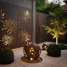 Corten Steel Decoration Jardin Luminaires Jardin Deco Jardin