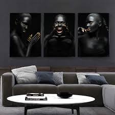 Sustainable production · worldwide shipping · fsc certified Black Gold Nude African Art Woman Nordic Style Painting On Canvas Posters And Prints Scandinavian Wall Picture For Living Room Buy Black Gold Nude African Art Woman Nordic Style Painting Canvas Wall Picture