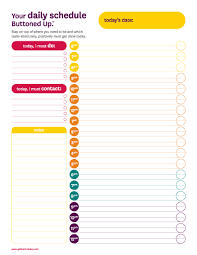 Use daily planner personalized template to get things done easily and stay organized at work, college and life. 10 Free Printable Daily Planners