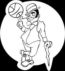 Clipart silhouette icon all type. Download Boston Celtics Logo Black And Ahite Celtics Logo Coloring Page Png Image With No Background Pngkey Com