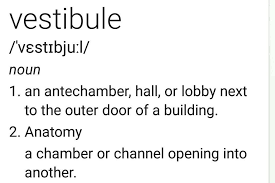 Vestibule is latin in origin and stems from the word vestibulum, first appearing between 1615 and 1625. What Is The Meaning Of Vestibule Brainly In