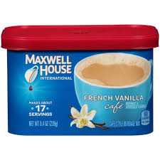Maxwell House French Vanilla Cafe Medium Roast Beverage Mix 8 4oz French Vanilla French Vanilla Coffee International Coffee