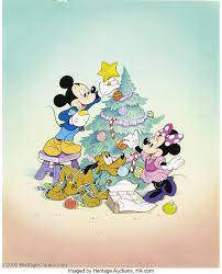 60% off with code zazcyberjuly. Walt Disney Studios Mickey Mouse Christmas Illustration Original Lot 6398 Heritage Auctions