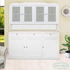 Vetrina shabby credenza bianca credenza vintage credenza antica credenza shabby. Credenza Shabby Chic Con 3 Ante E 4 Vetrine Le Chic Arredamenti