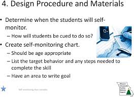 Self Monitoring Applied As A Classroom Support Deb Childs