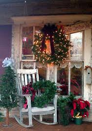Christmas Sittin Spot By Courier Christmas Porch Country Christmas Outdoor Christmas Decorations