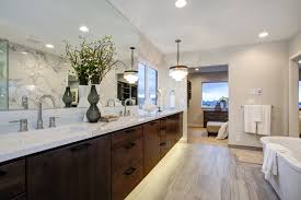 Clean and bright gray and white bathroom. Best Shorewood Wi Bathroom Remodeling Company Jm Remodeling