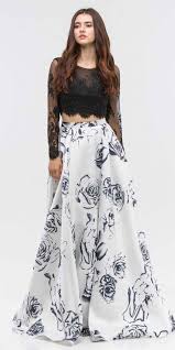 The thing is that an elegant black and white dress with tiny flowers all over it will only accent your reserved style while 45 top rose gold makeup ideas to look like a goddess. Black And White Floral Prom Dress Cheap Online