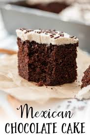 A recipe for a moist chocolate layer cake with a subtle touch of ancho chile powder. Mexican Chocolate Cake With Cinnamon Frosting Nourish And Fete