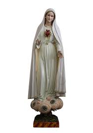 Ela é confirmada, na tradição viva da igreja, pelos santos. Estatua Do Imaculado Coracao De Maria Em Madeira 103cm