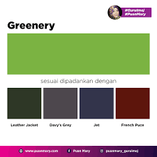 Rambut biru turquoise v makin menawan dengan kombinasi bandana merah yang menghiasi kepalanya. Padanan Warna Hijau Puan Mary