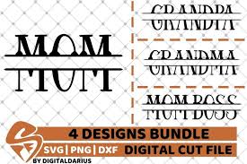 Download 4x Mom Designs Bundle Svg Mothers Day Svg Monogram Svg 561931 Cut Files Design Bundles