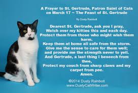 Saint francis of assisi, for sick animals. St Gertrude