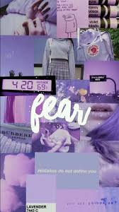 Light purple aesthetic wallpapers top free light purple. Dark Purple Aesthetic Collage Wallpaper Total Update