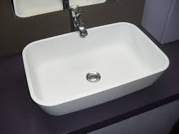 Many material & style options. Countertop Washbasin Hub Compab Rectangular Corian Contemporary