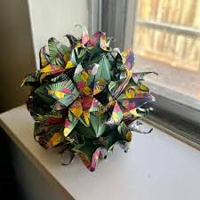 Tropical Orchid Origami Kusudama OOAK ...
