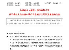 10家全资子公司无力还款被申请破产重整力帆股份危机四伏 力科财经新闻网