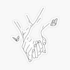 Free drawings of people holding hands download free clip art free. Holding Hands Love Line Art Postcard By Gabriele Iv Redbubble