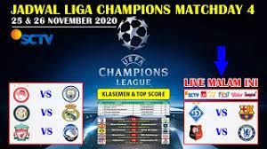Jadwal Liga Champion Malam Ini Live Sctv Dynamo Kyiv Vs Barcelona Uefa Champions League 2020 2021 Youtube