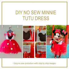 Sign up for more free patterns Diy No Sew Minnie Tutu Dress Myfusionworld