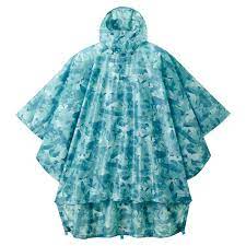モンベル プリント トレッキング レインポンチョ fashion raincoat scarf