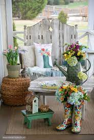 30 Farmhouse Spring Porches You Ll Fall In Love With Spring Porch Decor Spring Outdoor Decor Summer Porch Decor