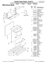 And the bottom of freezer stayed with a block of ice in it. Kitchenaid Kuds40fvss 24 Dishwasher Door And Panel Parts Pdf Download Manualslib
