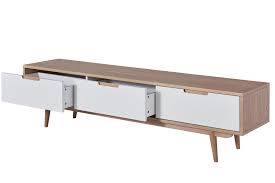 Großer schrank in weiß hochglanz. Tv Lowboard Flemma Eiche Gebleicht Weiss Matt Cagusto My Home My Style