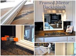 A mirrored kitchen backsplash is a good small kitchen design addition to make the space feel large and brighter, plus, it can provide an intriguing new perspective. Cleverly Inspired