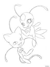 But the most important ability is to turn an ordinary person into a superhero. Coloring Pages Kwami Miraculous Ladybug And Cat Noir Print Free