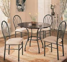 5pc Dining Table And Chairs Set Metal Base Rich Dark Brown Finish Want To Know More Click On The Image Dining Room Sets Metal Dining Set Dining Table Chairs