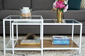 Ikea Vittsjo Hack With Stained Wood Perfect For Farmhouse Decor Ikea Glass Coffee Table Coffee Table Ikea Coffee Table