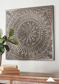 Briony Antique Gray Wall Decor By Ashley Furniture For Those Who See Beauty In Faded Elegance Th Medallion Wall Decor Grey Wall Decor Carved Wood Wall Decor