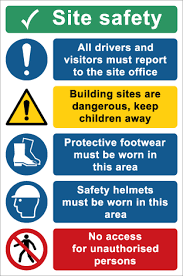 Experts say that many of these injuries could have been prevented if building site health and safety signs. Large Site Safety Signs Archives Tsc Signs