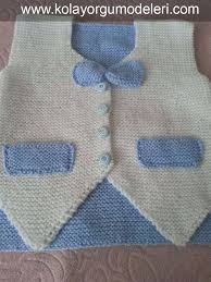 Erkek Bebek Yelekleri Kolay Orgu Modelleri Baby Knitting Patterns Erkek Bebek Hirkalar