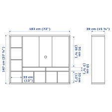 Â all the timber is â seems i took the measurements without the stand. Lappland White Tv Storage Unit 183x39x147 Cm Ikea