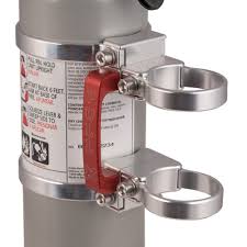 The included strap bracket makes mounting easy, and the included gauge allows for immediate pressure status check. Quick Release Fire Extinguisher Mount W 2lb Extinguisher Axia Alloys