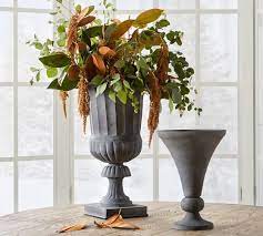 Zinc Urn Collection In 2021 Pottery Barn Christmas Decor Sale Decoration Pottery Barn