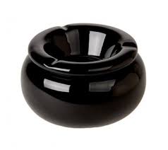 Aschenbecher Bauchig Schwarz Wind Aschenbecher Mit Abnehmbaren Deckel Praktisch Fur Drinnen Und Draussen Material Keramikmarke Aschenbecher Becher Asche