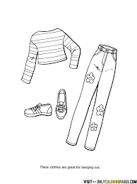 Watch as we color in barbie in this use the free download section to print out and print off pages and sheets seen on your computer. Barbie Fashion Clothes Coloring Page Only Coloring Pages Barbie Coloring Pages Barbie Coloring Coloring Pages For Boys