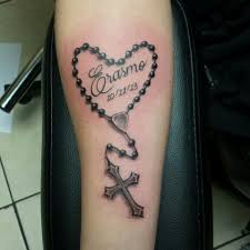 Holy rosary tattoos with cross and beads are worn by folks as instrument to bond with god. 13 Rosary Bead Tattoo Ideas