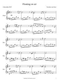 Floating On Air Sheet Music Notes Music Notes Art Piano Music
