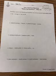 Present simple and present continuous worksheet 3 : Unit Chemical Reactions Balancing Equations Worksheet 3 Answers Tessshebaylo