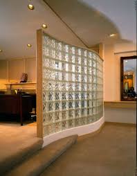 Glass Block Partition Another Idea For Hank S Office Not Quite To The Ceiling Which Would Glass Blocks Wall Glass Partition Wall Luxury Living Room Design