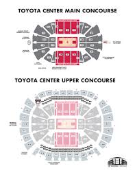 Unmistakable Toyota Center Seating Chart Rockets Game