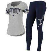 Dallas Cowboys Women S Cecily T Shirt Leggings Sleep Set Heathered Gray Dallas Cowboys Women Dallas Cowboys Outfits Cowboy Outfits