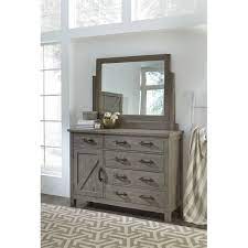 Rustic gray dresser with mirror. Austin Five Drawer One Door Solid Wood Dresser In Rustic Gray On Sale Overstock 14491471