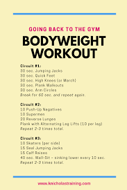 the gym bodyweight workout